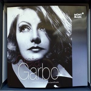 Montblanc Greta Garbo International Service Certificate